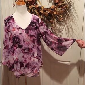 Shades of purple Jennifer Lopez top